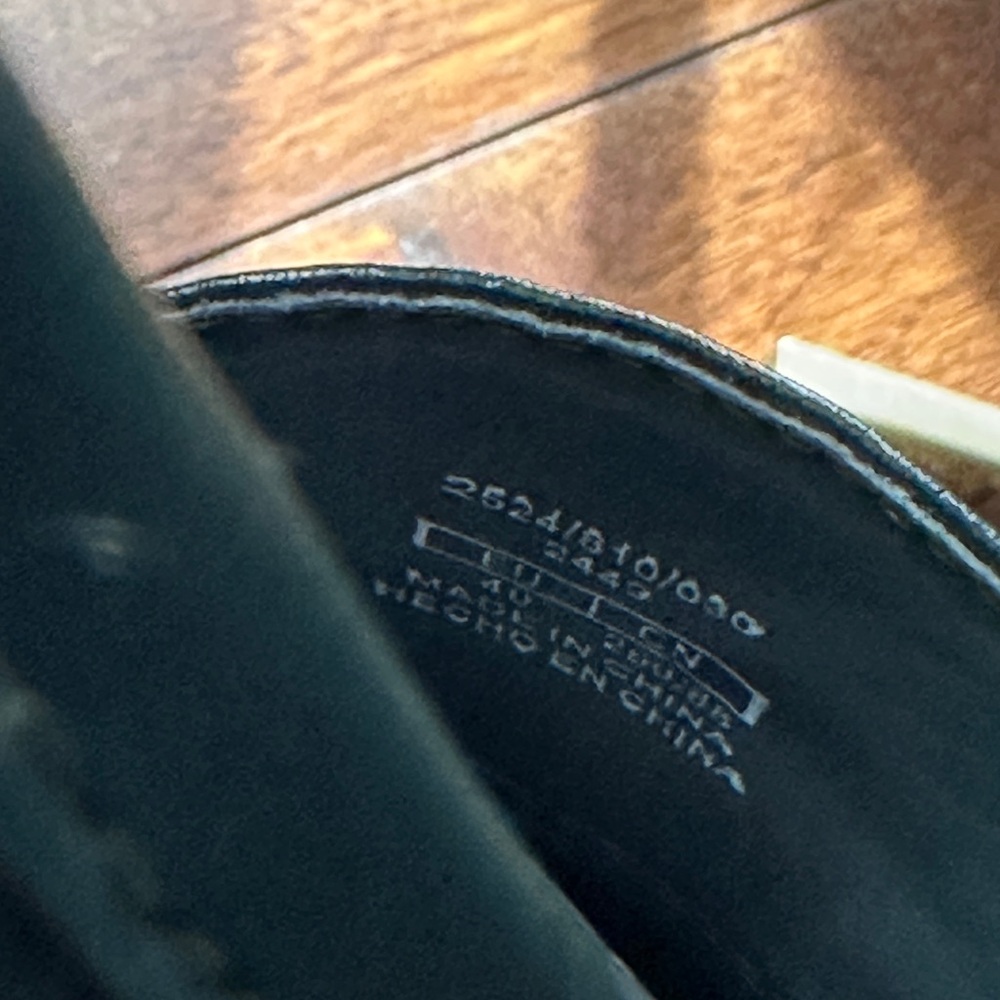 Zara Dark Green Leather Penny Loafers - Picture 6 of 6